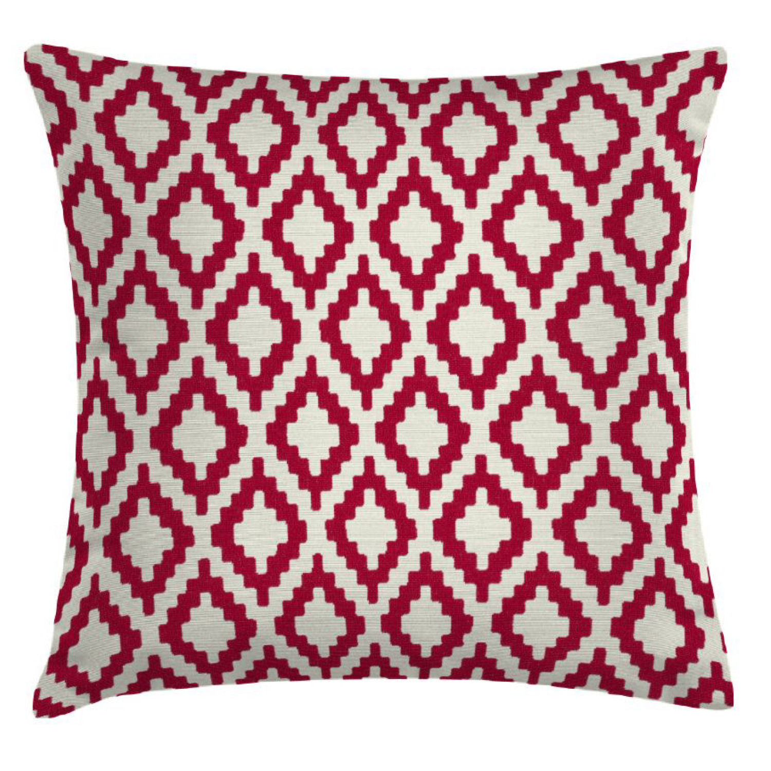 Dekokissen Moniz in Rot mit Muster | Kollektion Madeira IN&OUT