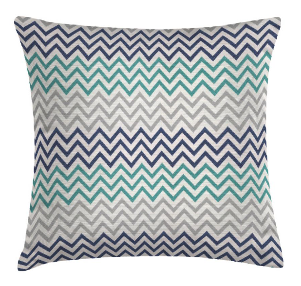 Dekokissen Banjar in Türkis-Grau-Blau | Kollektion Bali IN&OUT