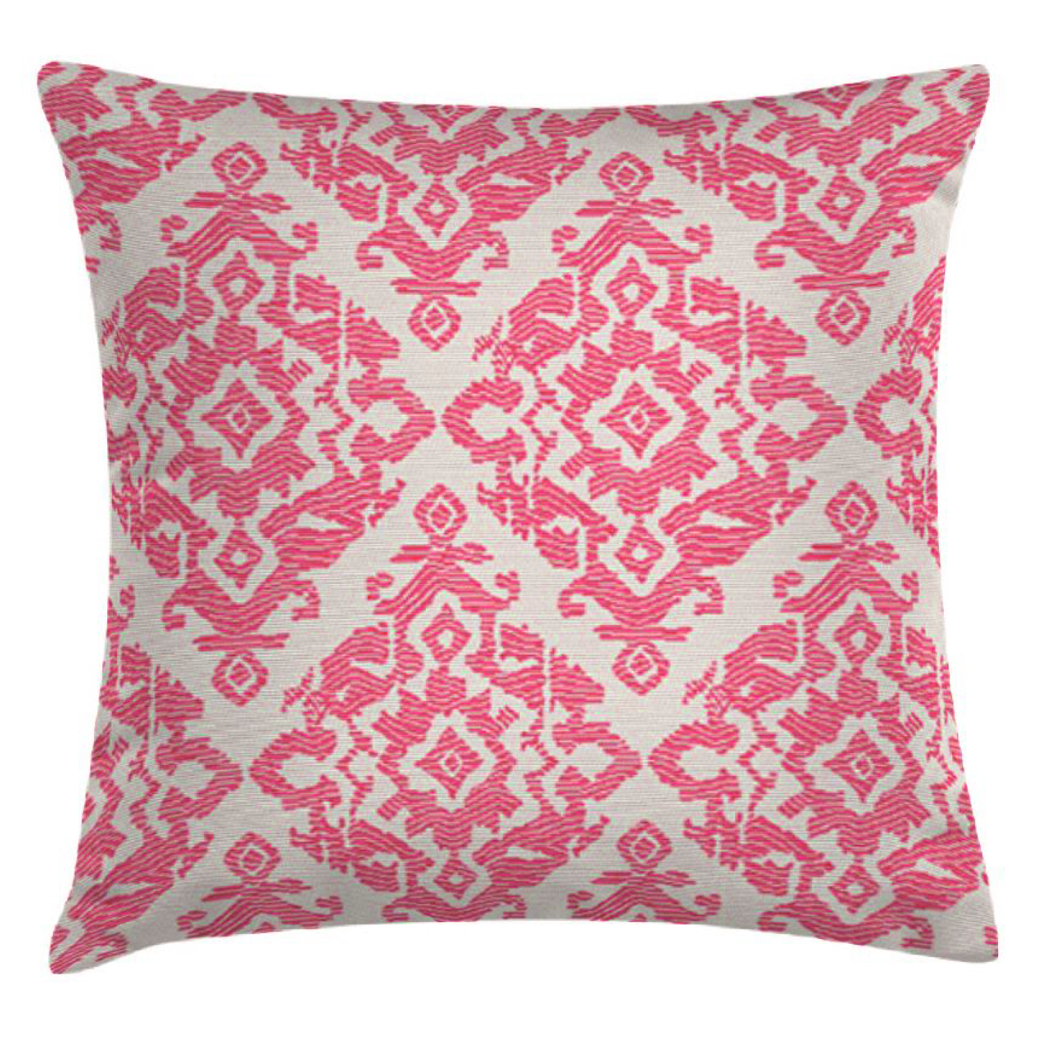 Dekokissen Nassau in Rot mit Muster | Kollektion Caribbean IN&OUT