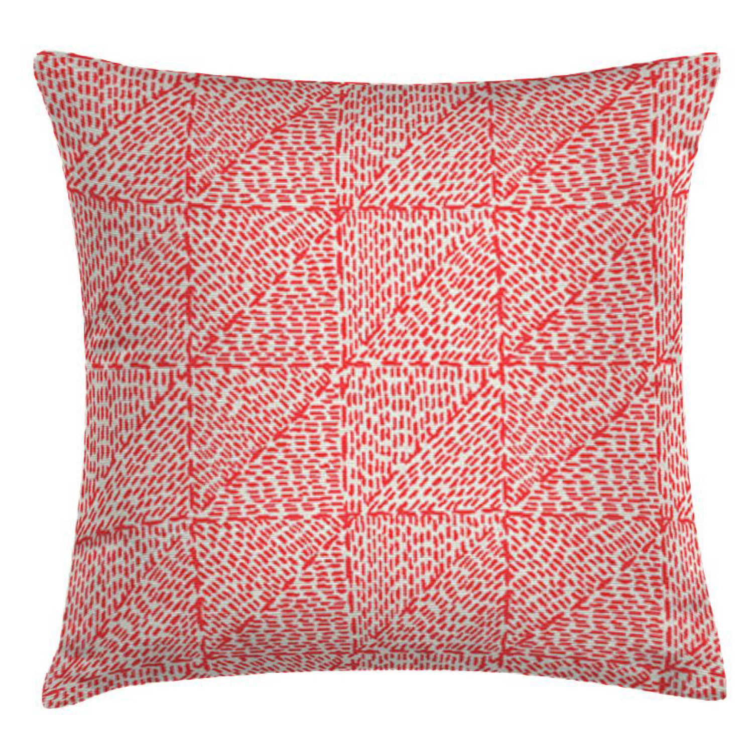 Dekokissen Castries in Rot mit Muster | Kollektion Caribbean IN&OUT 