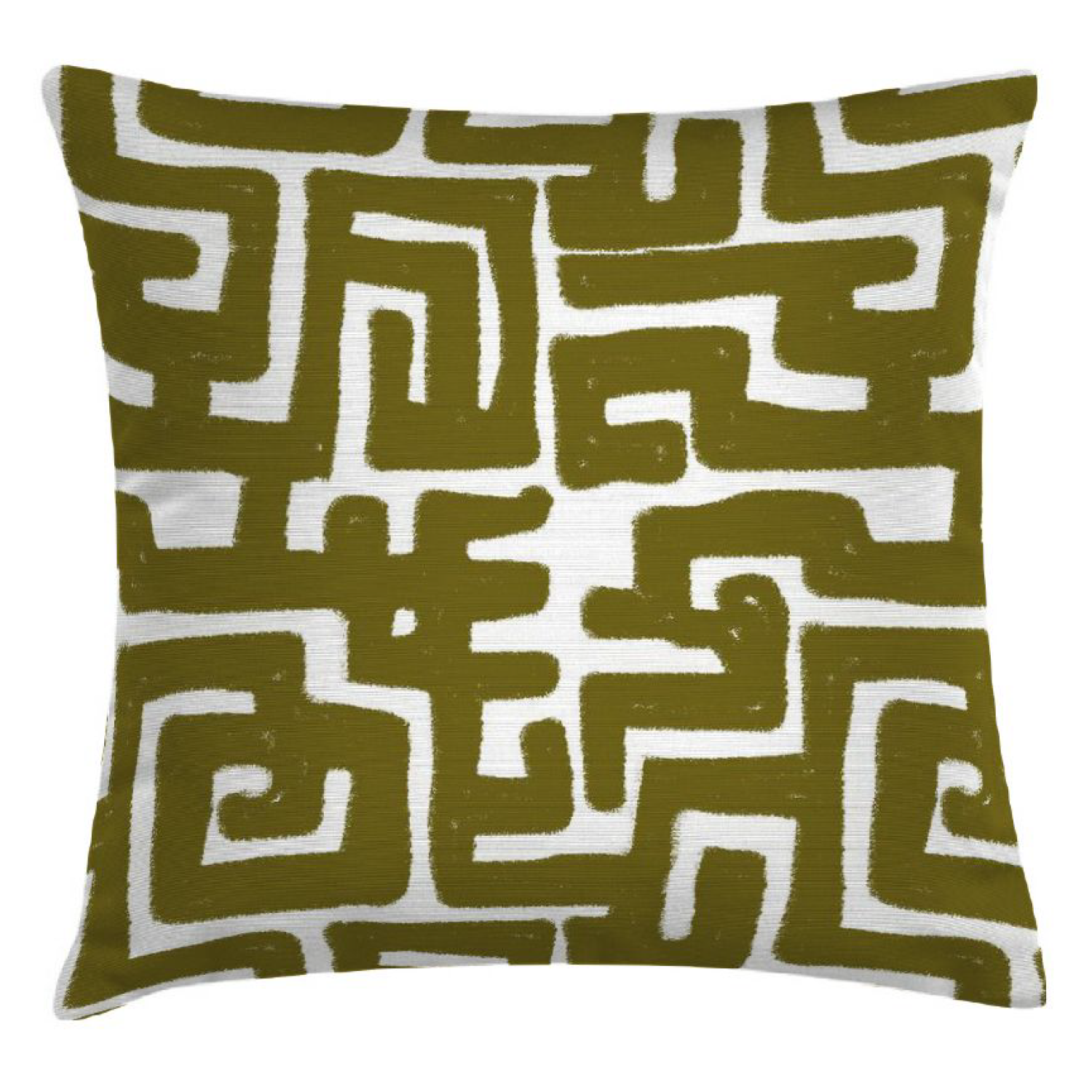 Dekokissen Arusha in Grün mit Muster | Kollektion Tansania IN&OUT