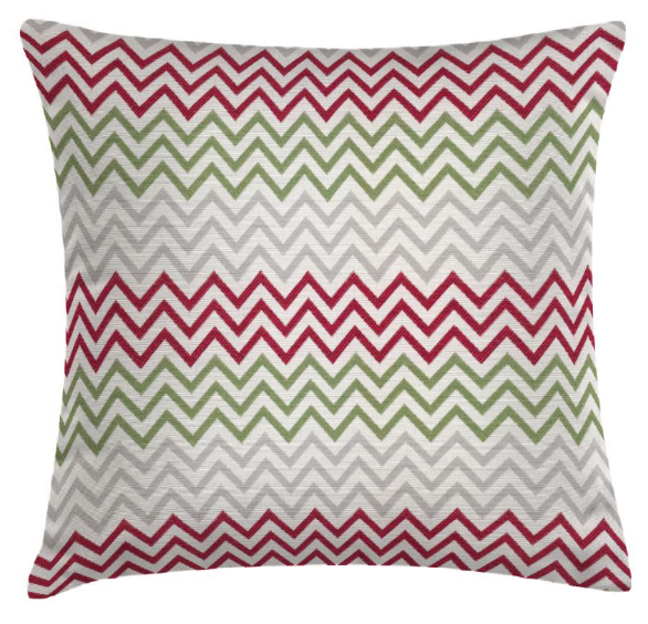 Dekokissen Banjar in Rot-Grau-Grün | Kollektion Bali IN&OUT