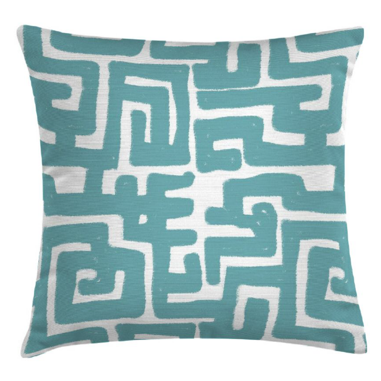 Dekokissen Arusha in Türkis mit Muster | Kollektion Tansania IN&OUT