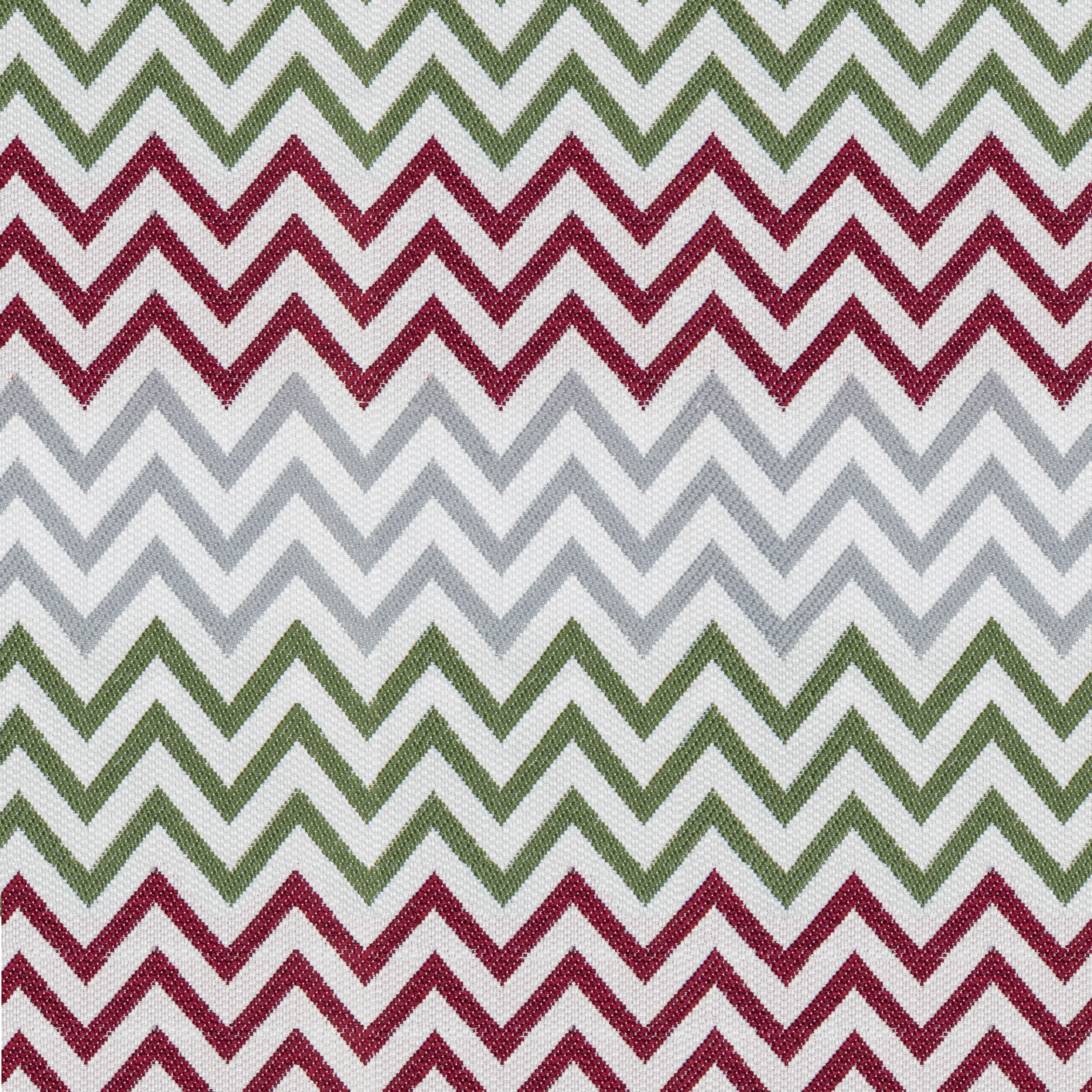 Stoff Meterware Banjar in Rot-Grau-Grün | Kollektion Bali IN&OUT