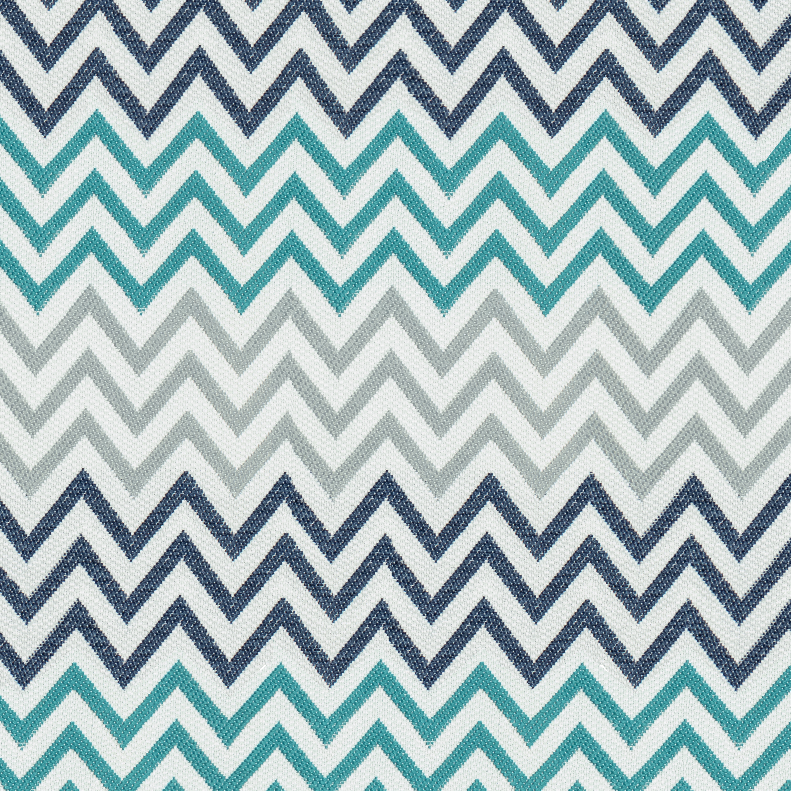 Stoff Meterware Banjar in Türkis-Grau-Blau | Kollektion Bali IN&OUT